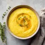Palentu creamy cornmeal dish served warm