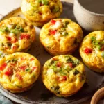 Breakfast Egg Muffins freshly baked on a tray