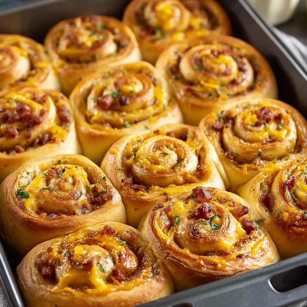 Make ahead breakfast rolls freshly baked