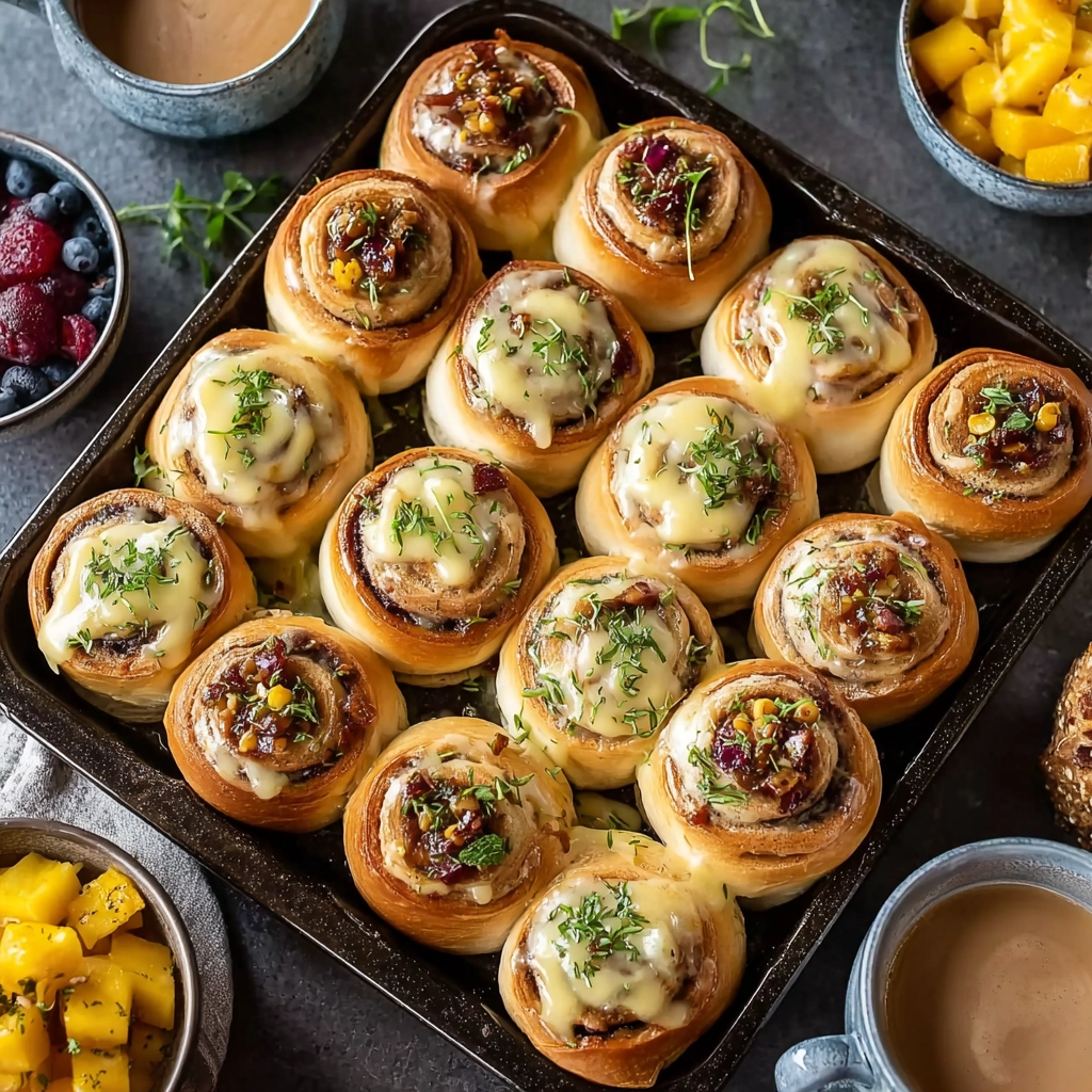 Served make ahead breakfast rolls