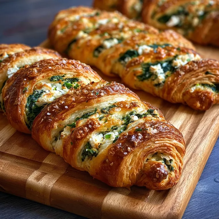 Spinach and Feta Puff Pastry Twists