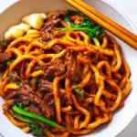 beef black pepper udon