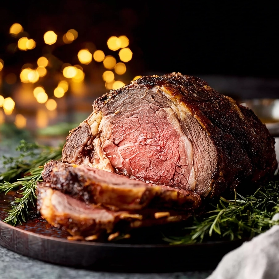 garlic herb prime rib