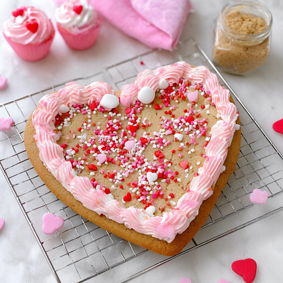 Heart Cookie Cake