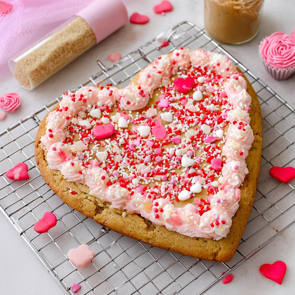 Heart Cookie Cake