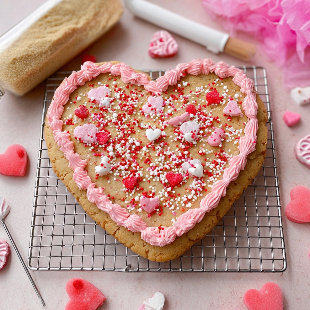 Heart Cookie Cake
