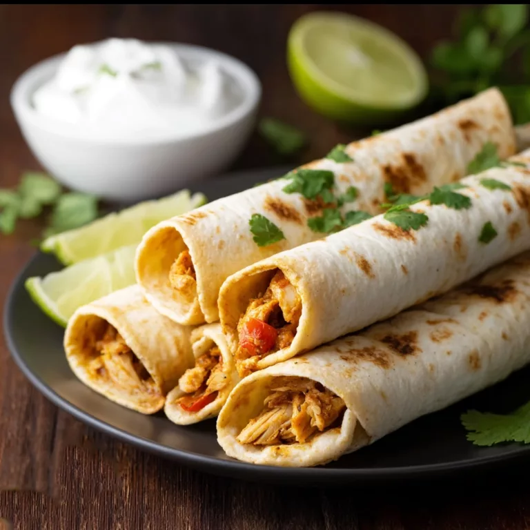 Baked Chicken Taquitos