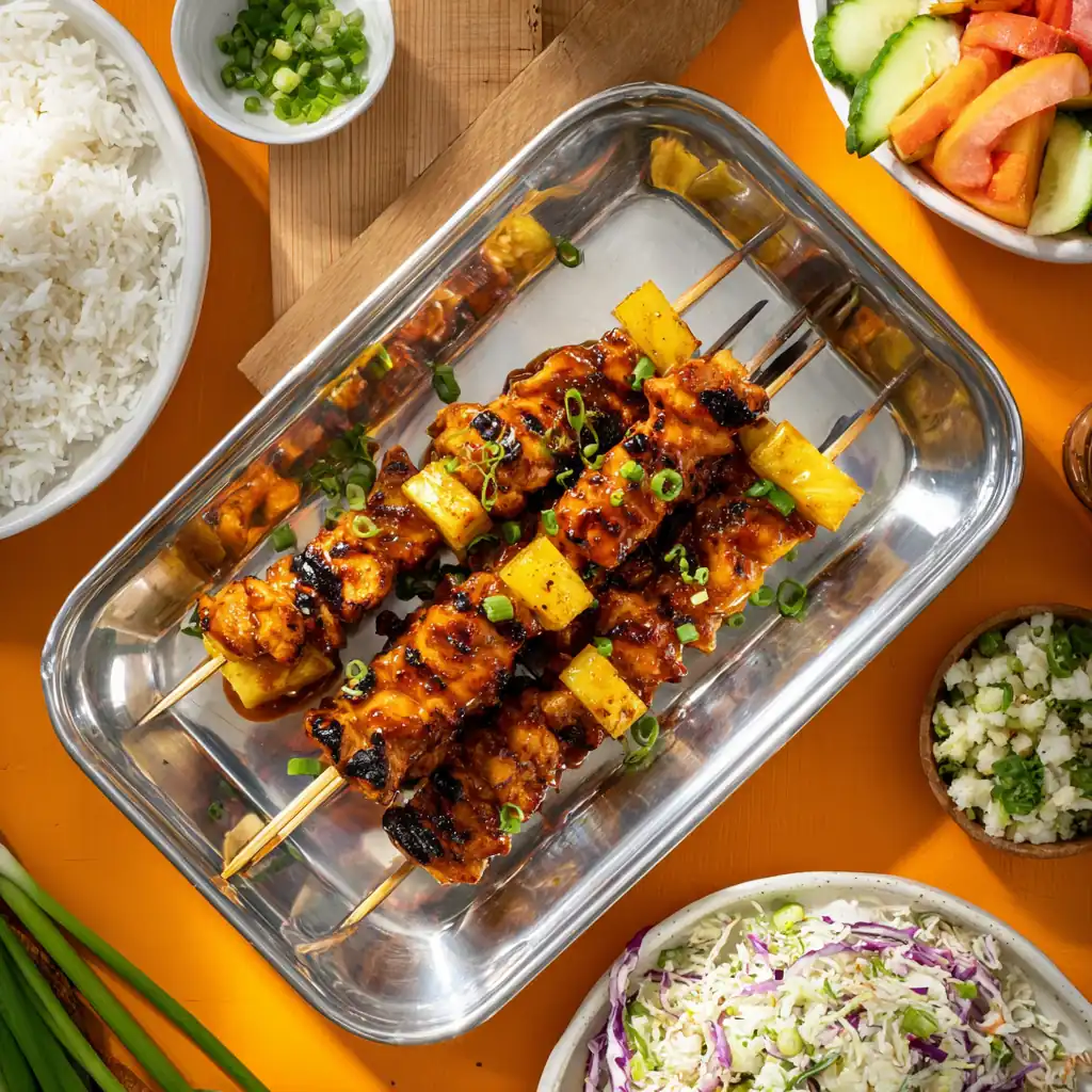Hawaiian Chicken Kabobs