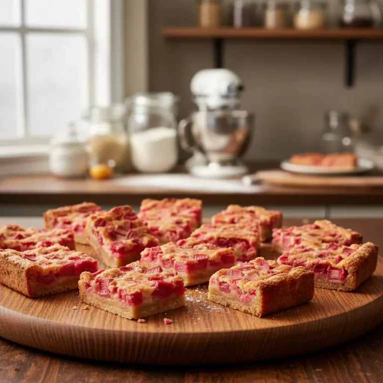 Rhubarb Dream Bars