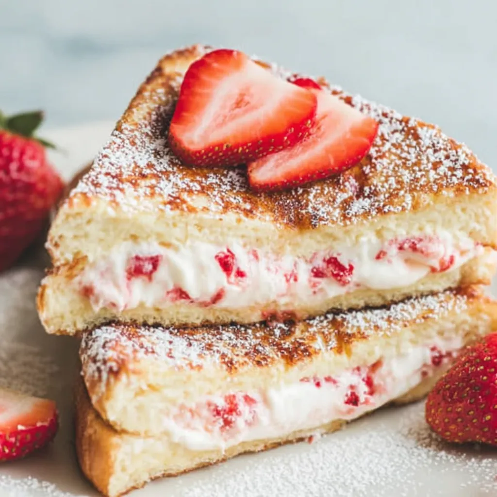 Strawberries Cream French Toast