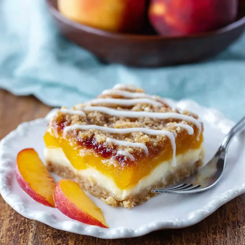 Peach Pie Crumble Bars