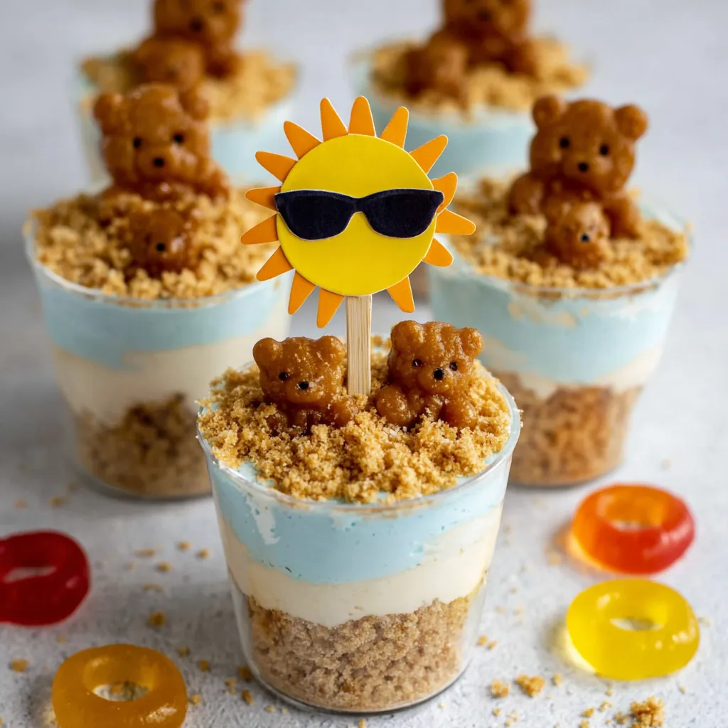 Beach Bear Dirt Cups