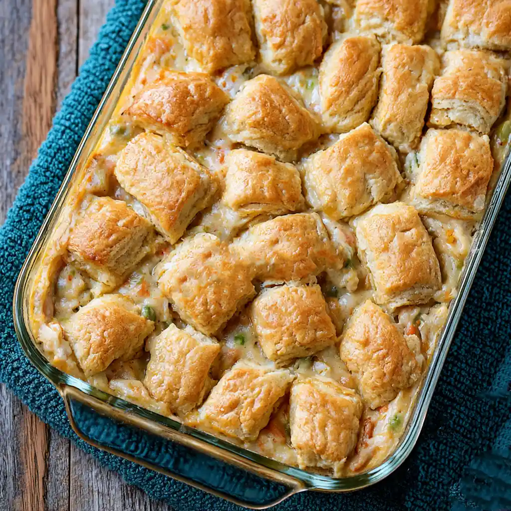 Chicken Pot Pie with Biscuits